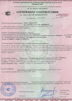 25.06.2015 Прохладный - Услуги по ремонту и техническому обслуживанию приборов радиоэл. аппаратуры